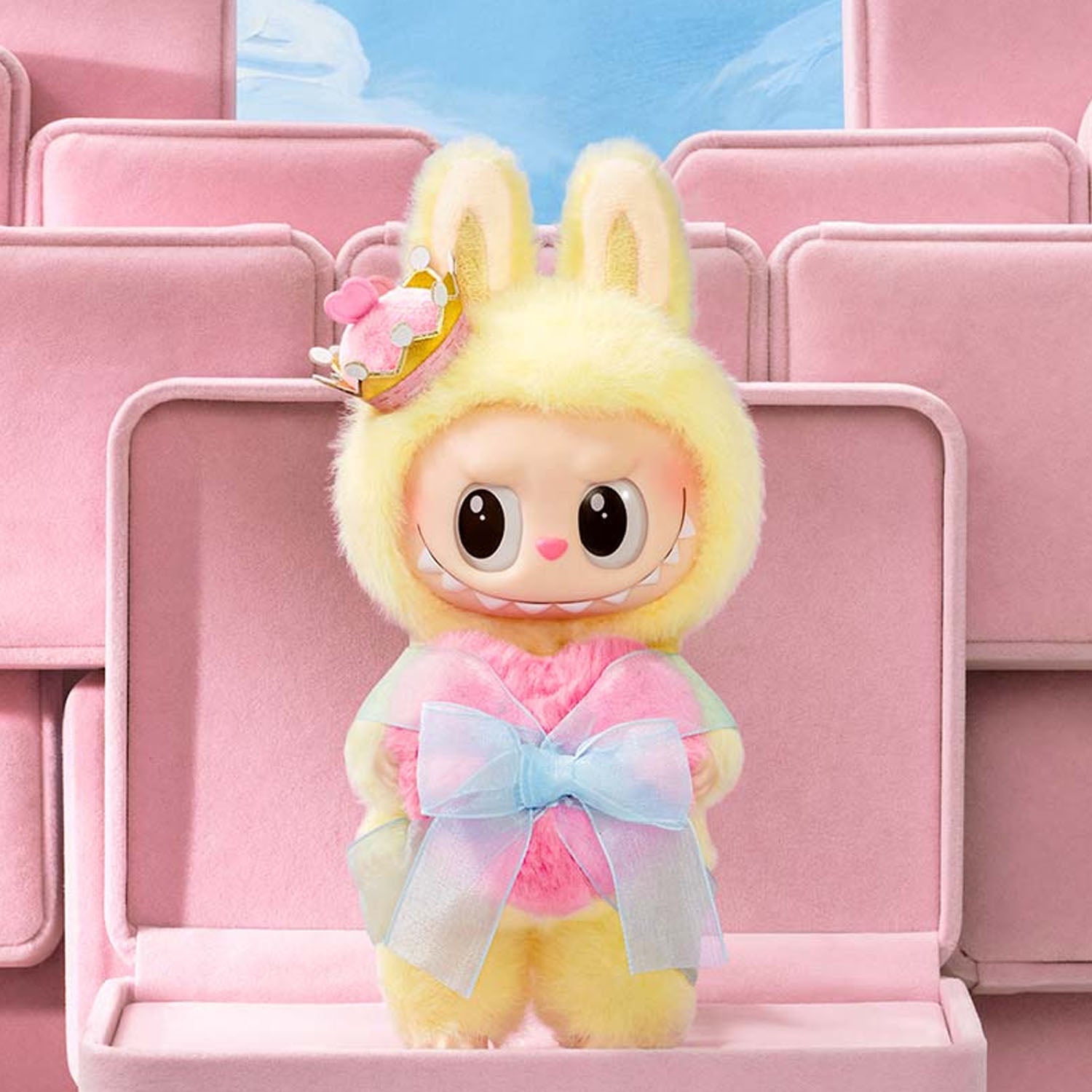 The Monsters Labubu Let's Checkmate Series The Queen Vinyl Plush Hanging Card