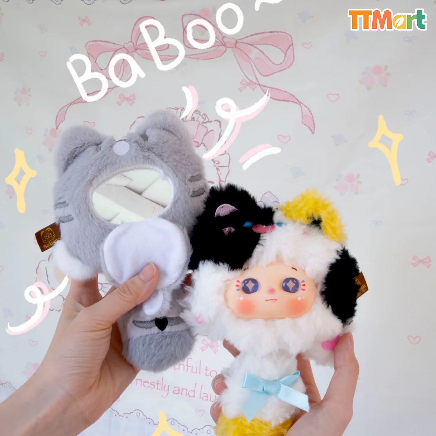 BABOO MEOW Comb Mirror Set Plush Series Blind Box