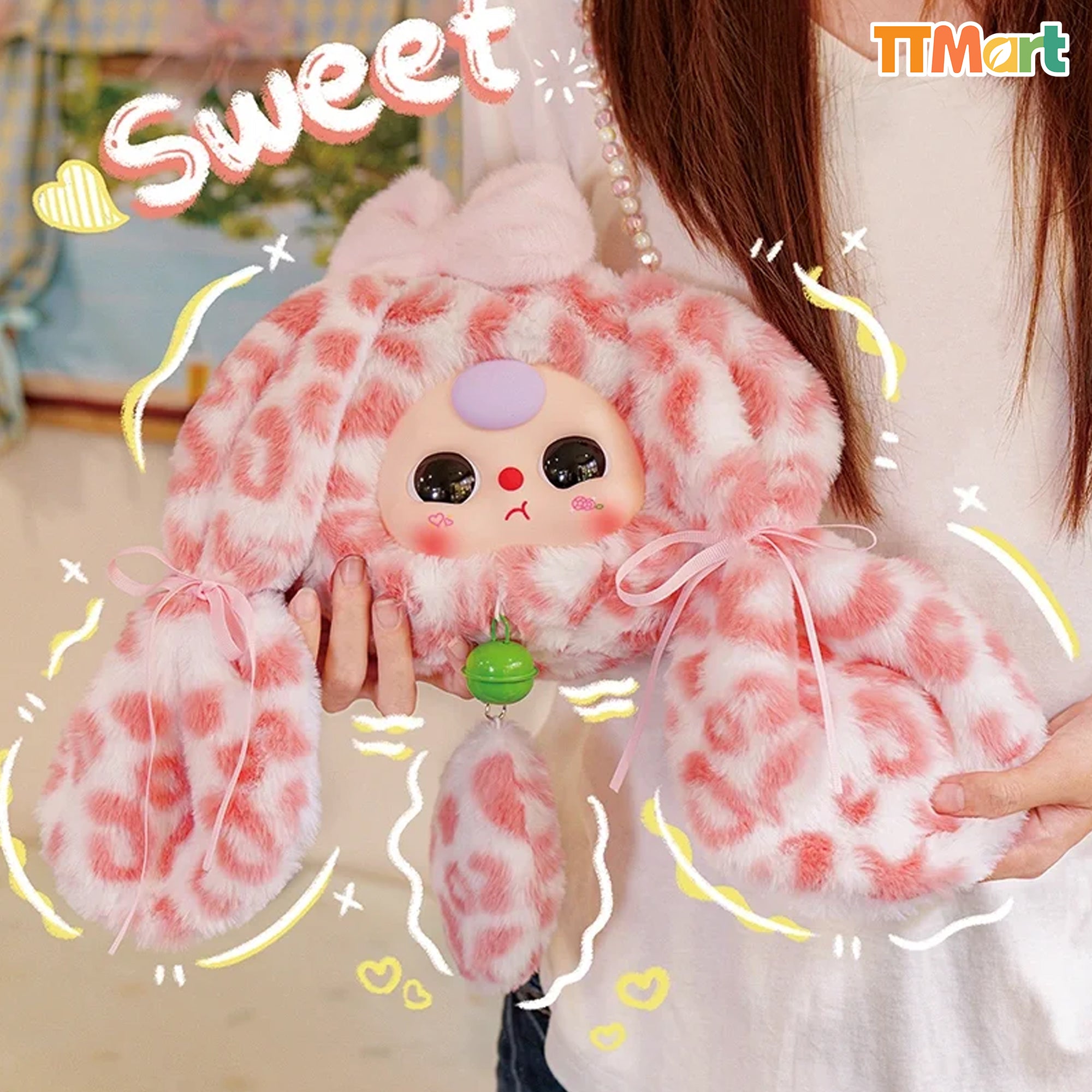 Baby Three Lucky Rabbit Zipper Bag Series Blind Box