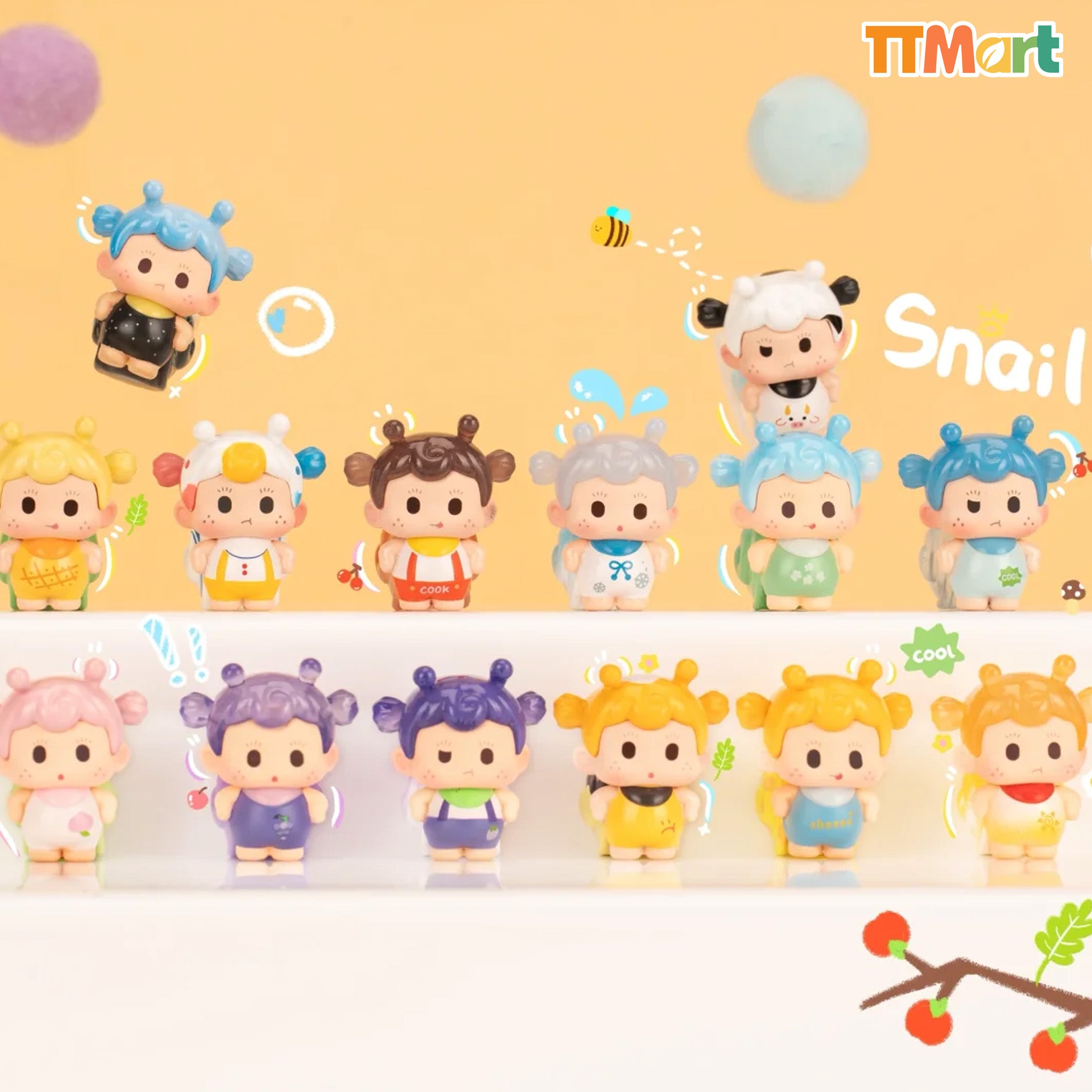 SODA Grumpy Snail Snailie Blind Box