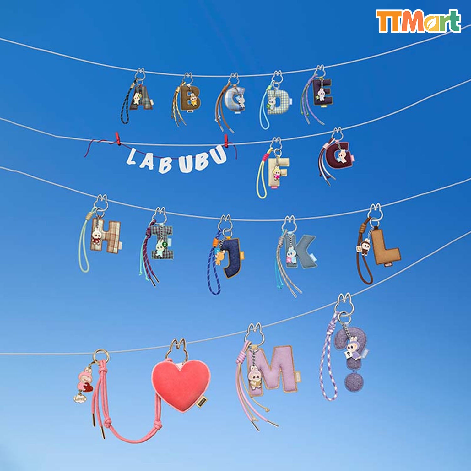 THE MONSTERS LABUBU Pin For Love Series - Letter Pendant Blind Box (N-Z)