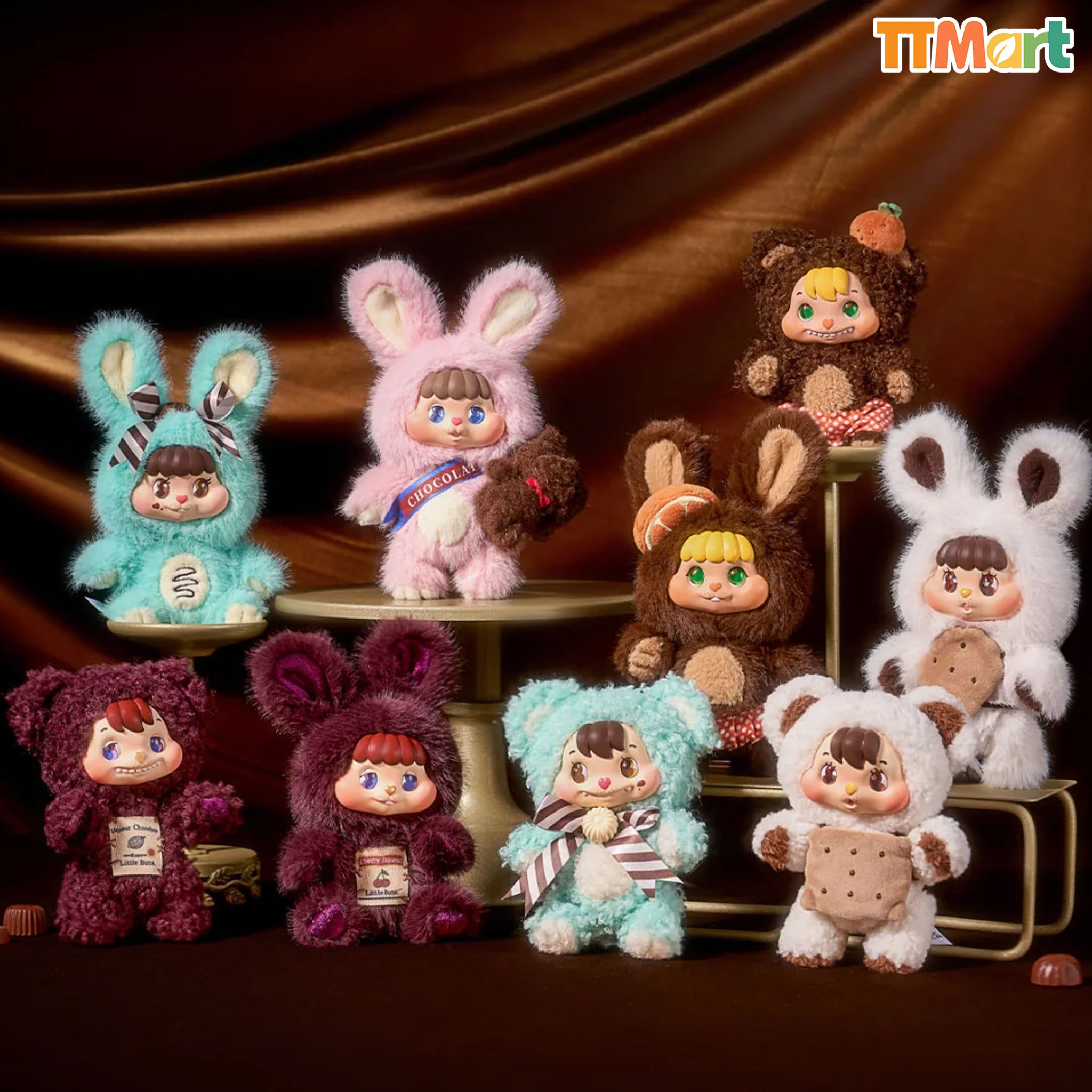 LITTLE BUNS Melt Together Series Plush Blind Box
