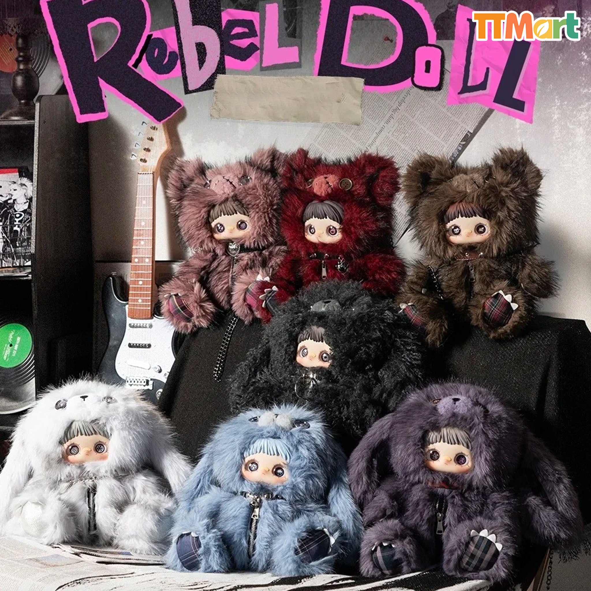 N*u様 メイメイ maymei 反逆 RebeL DOLL リュック400% MAYMEI Rebel Doll Backpack Series Plush Blind Box