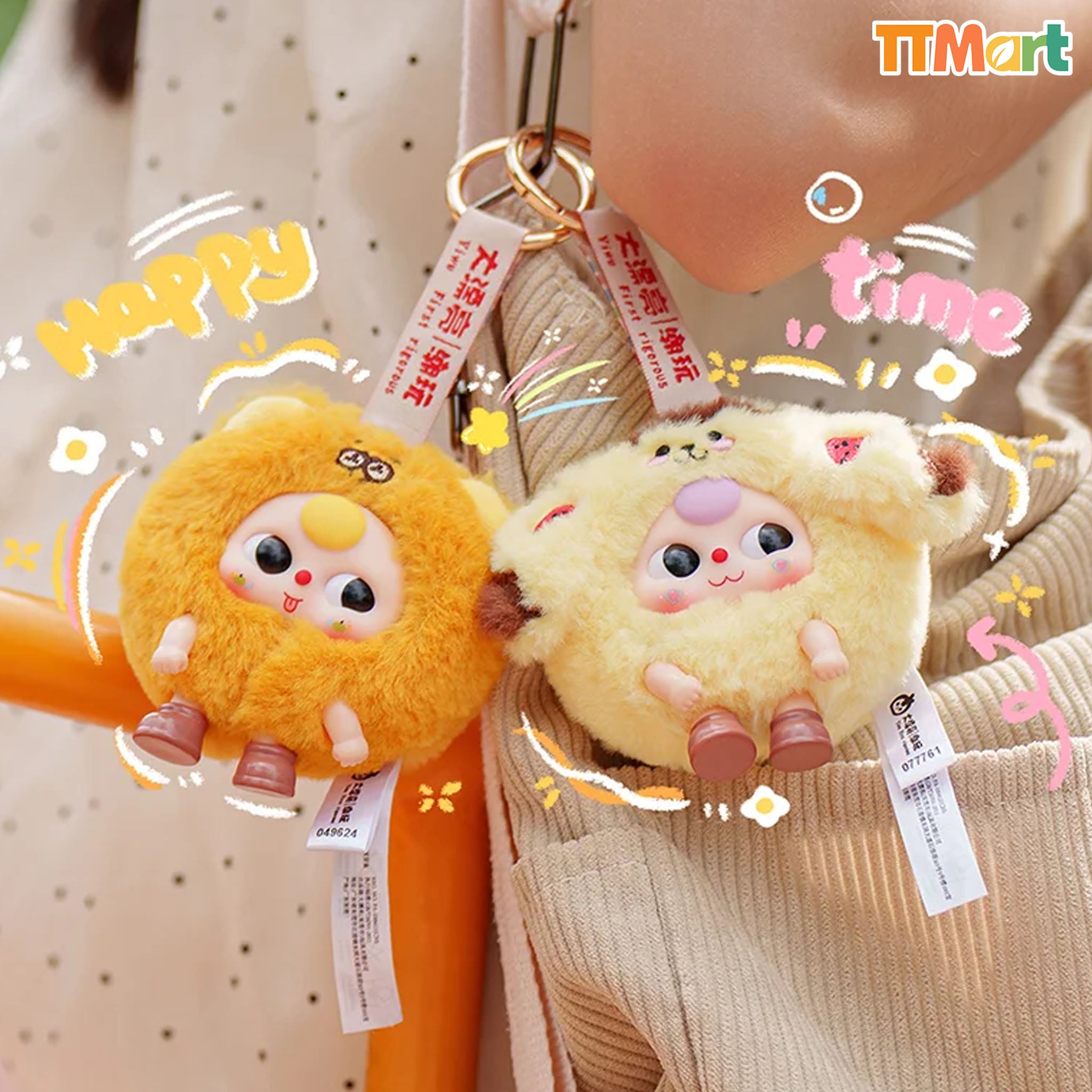 Baby Three Round Beast Series Plush Blind Box