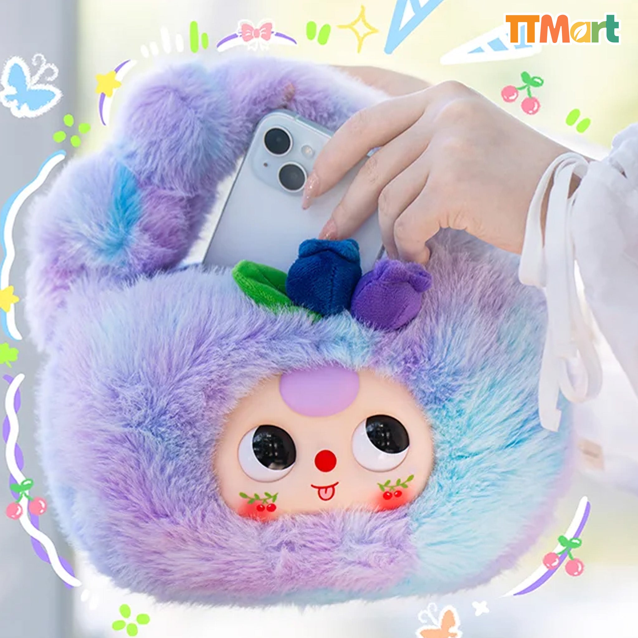 Baby Three Baby Fruit Handbag Plush Series Blind Box