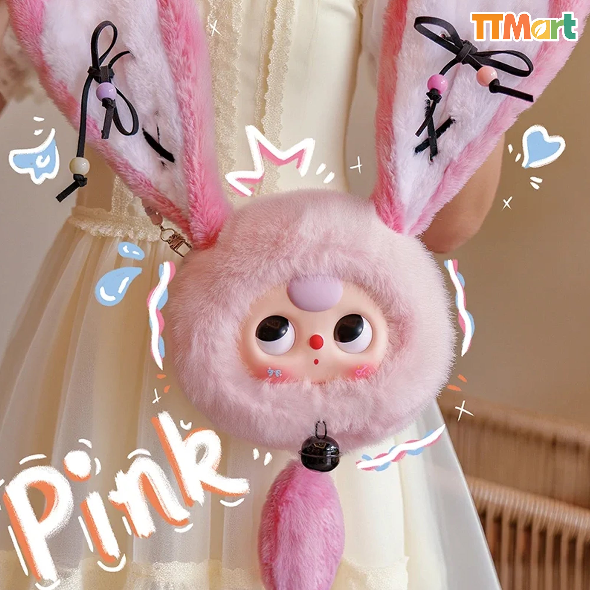 Baby Three Lucky Rabbit Zipper Bag Series Blind Box