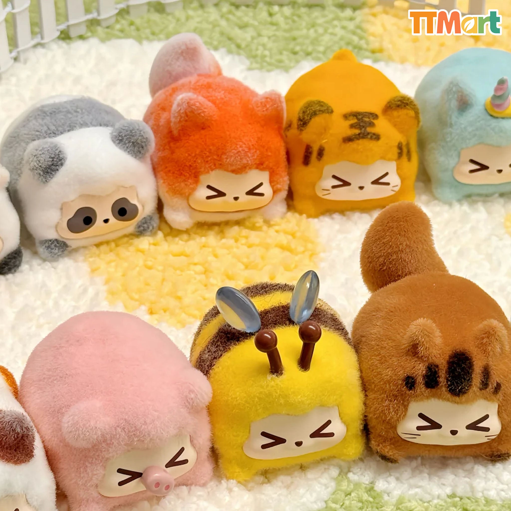 RABBIT KIKI Flocked Baby Animals Series Blind Box