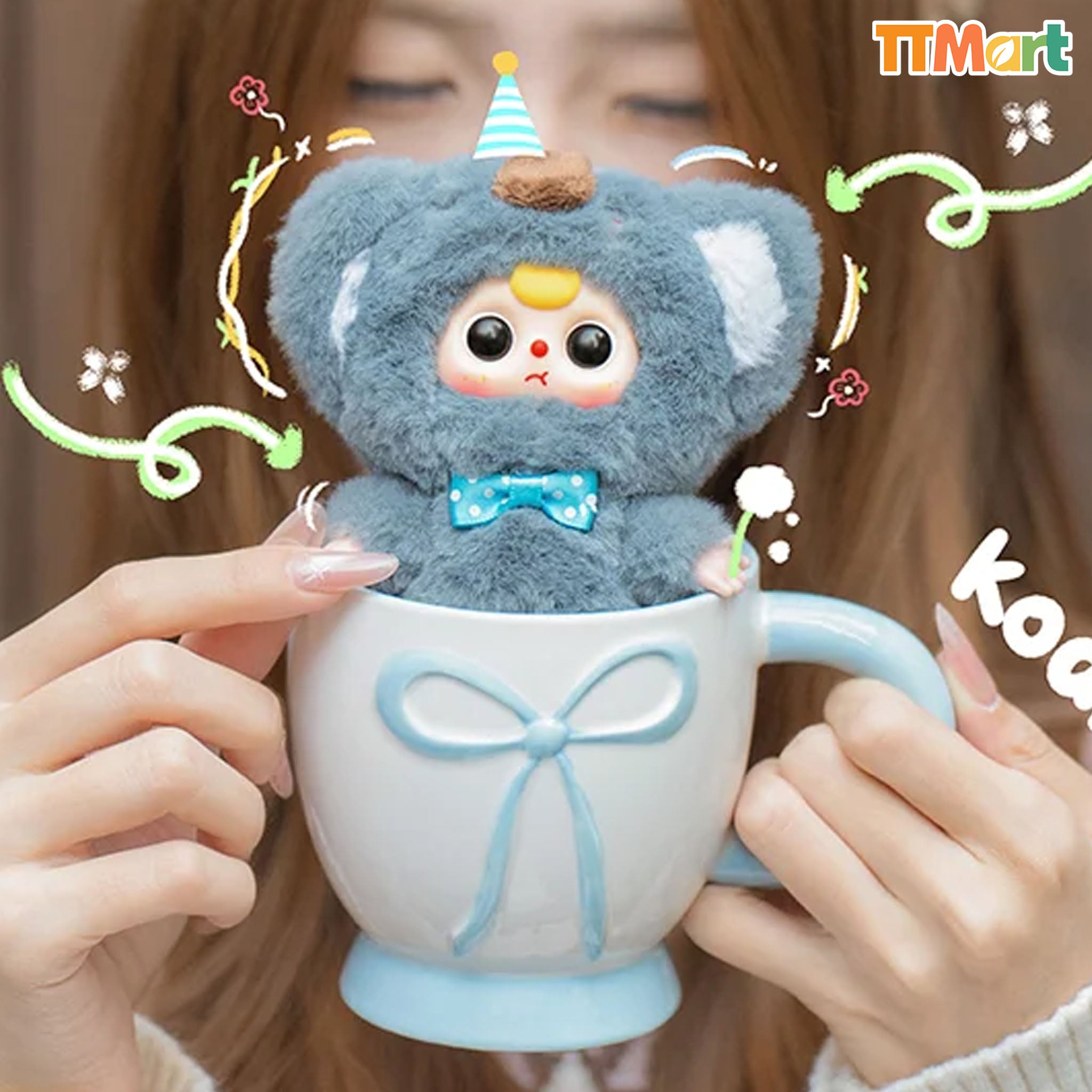 Baby Three Mini Animal World Plush Blind Box