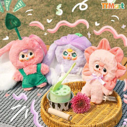 2025人気新作 Spring Where's Three Baby Flower Box Blind Plush Series ぬいぐるみ