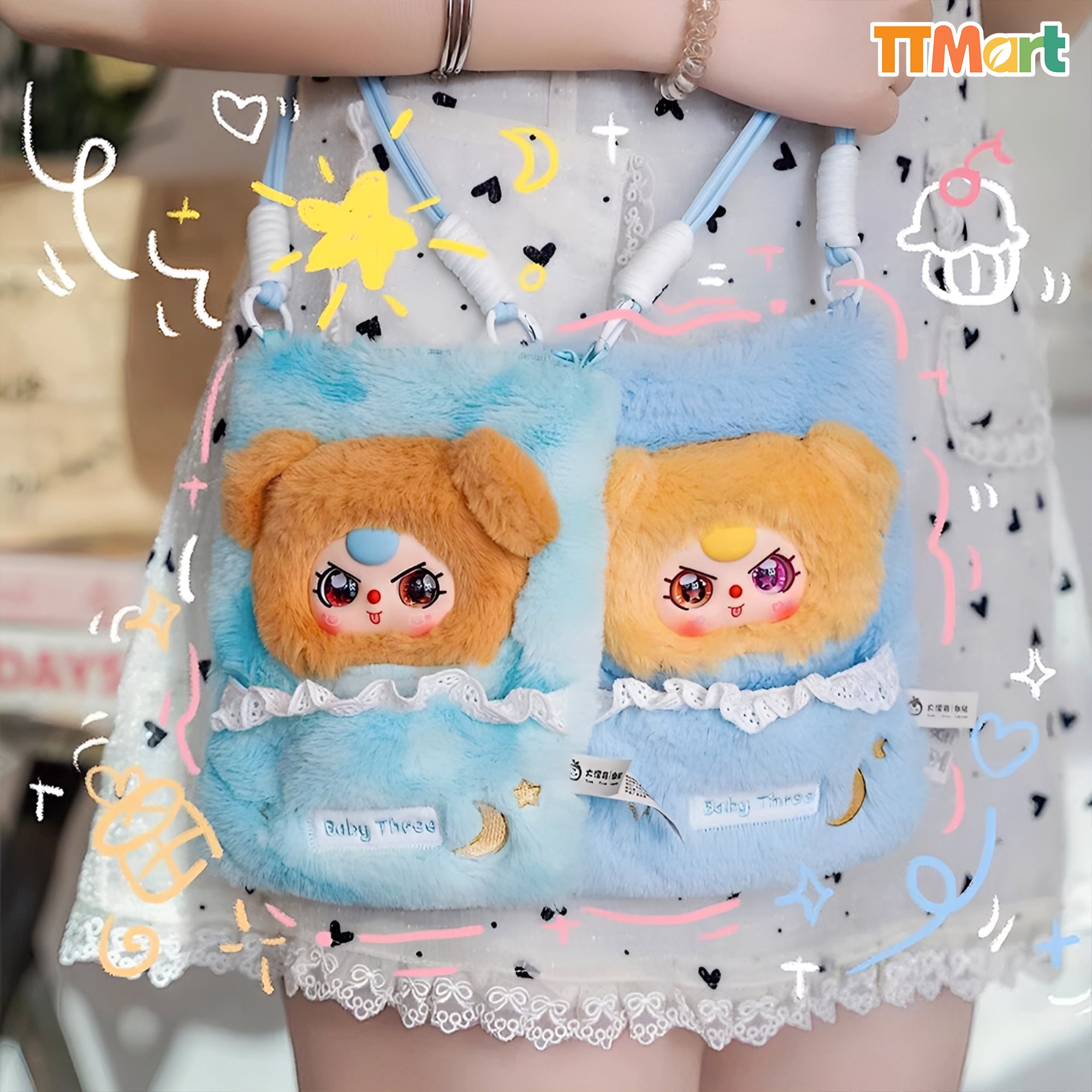 Baby Three Phone Bag Plush Series Blind Box