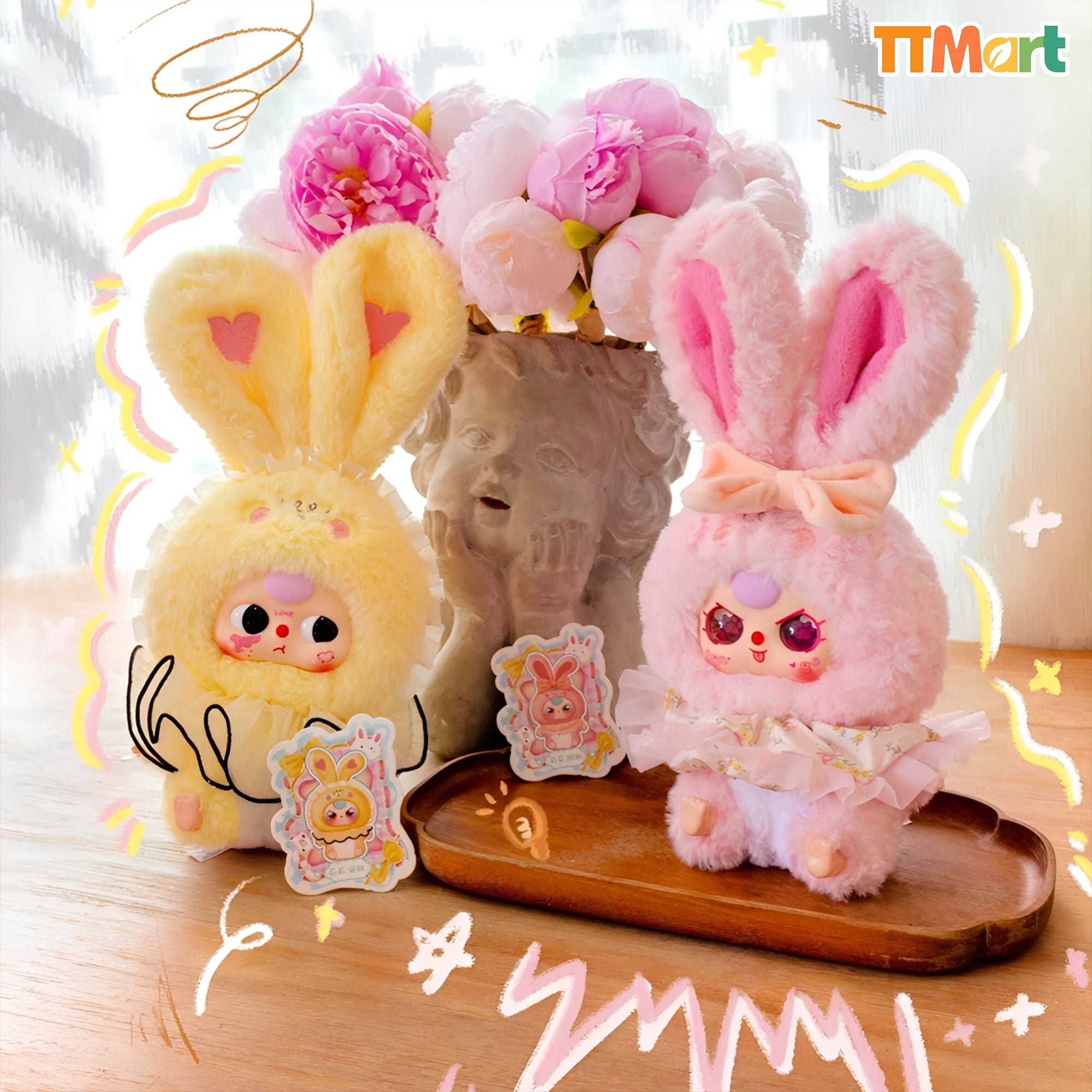 超特価激安の商品をすべて Baby Box Blind Series Plush Town Rabbit Lily V2 Three ぬいぐるみ