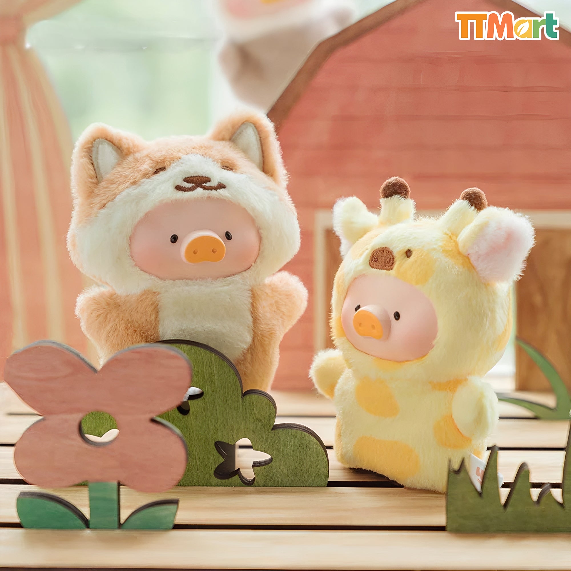 LULU THE PIGGY Animal Party Puppet Show Plush Series Blind Box