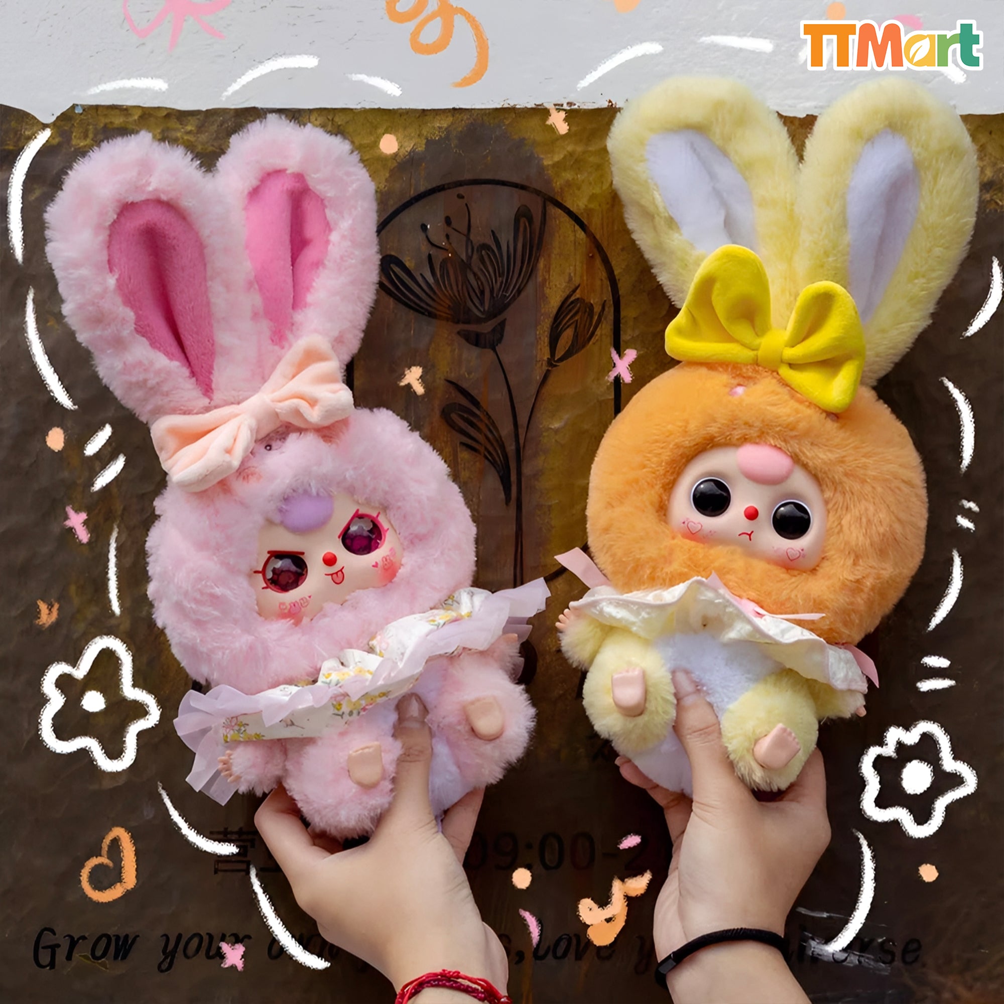 スーパーセール 半額タイムセール Baby Three V2 Lily Rabbit Town Plush Series Blind Box ぬいぐるみ