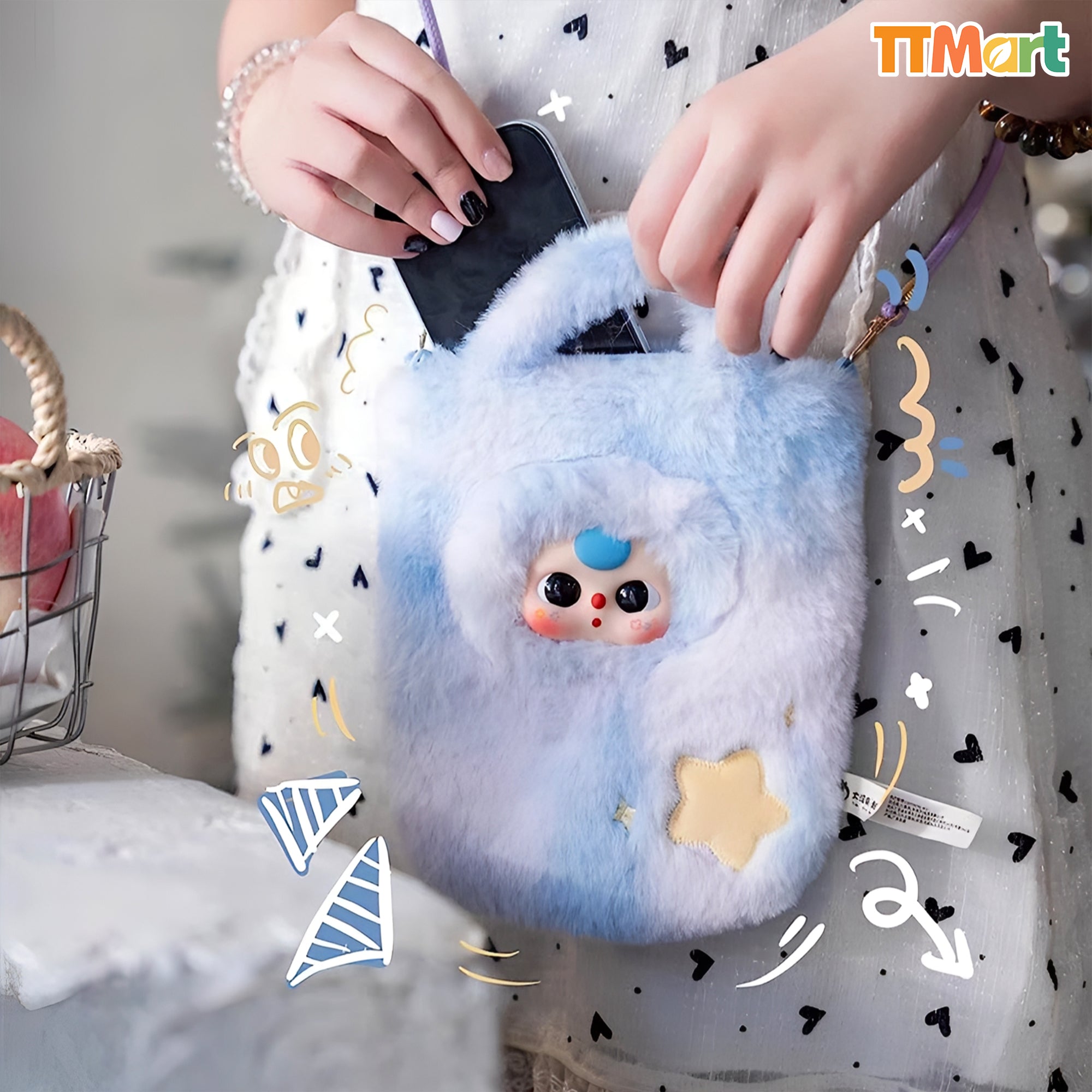 Baby Three Phone Bag Plush Series Blind Box