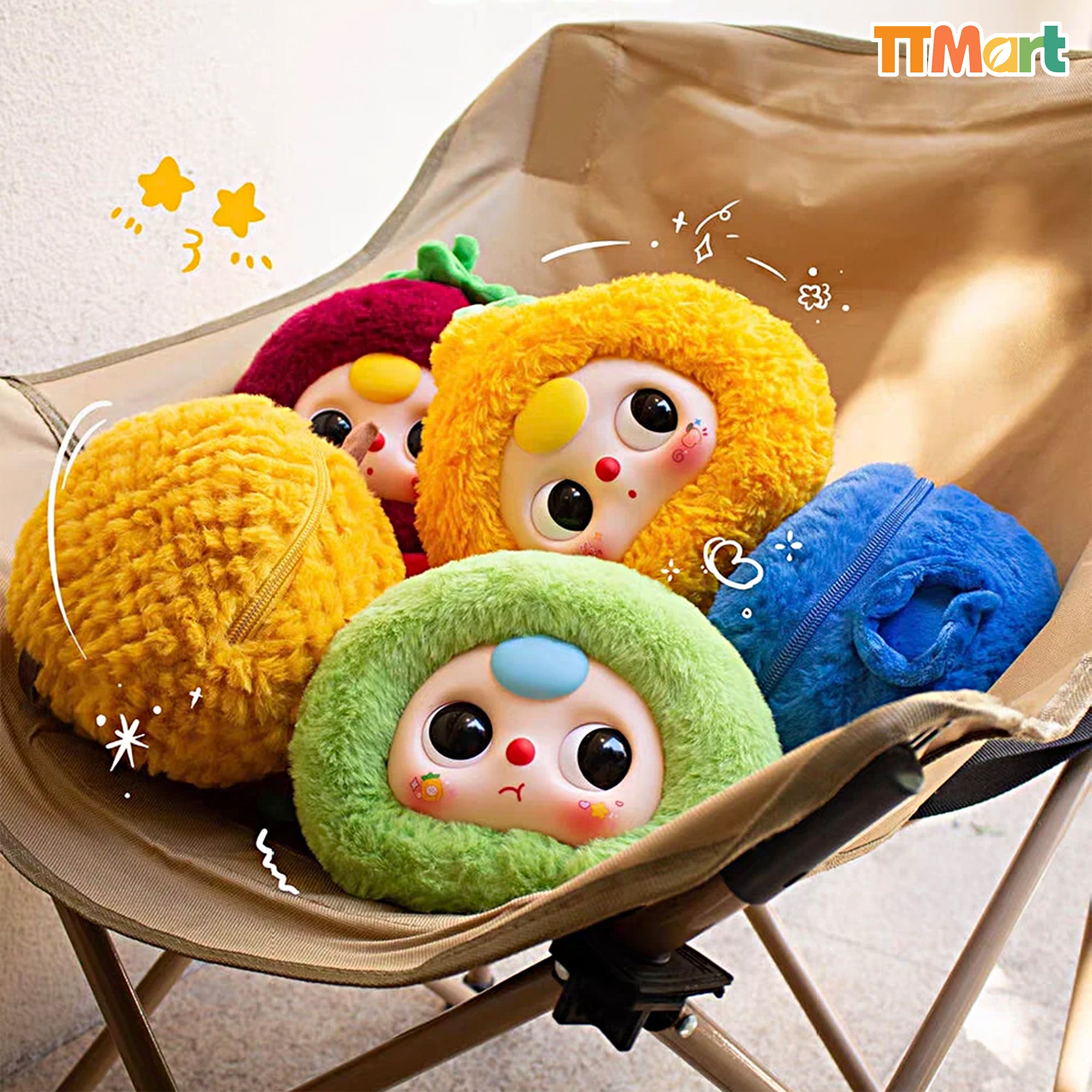 Baby Three V2 Zipper Bag Second Generation Plush Series