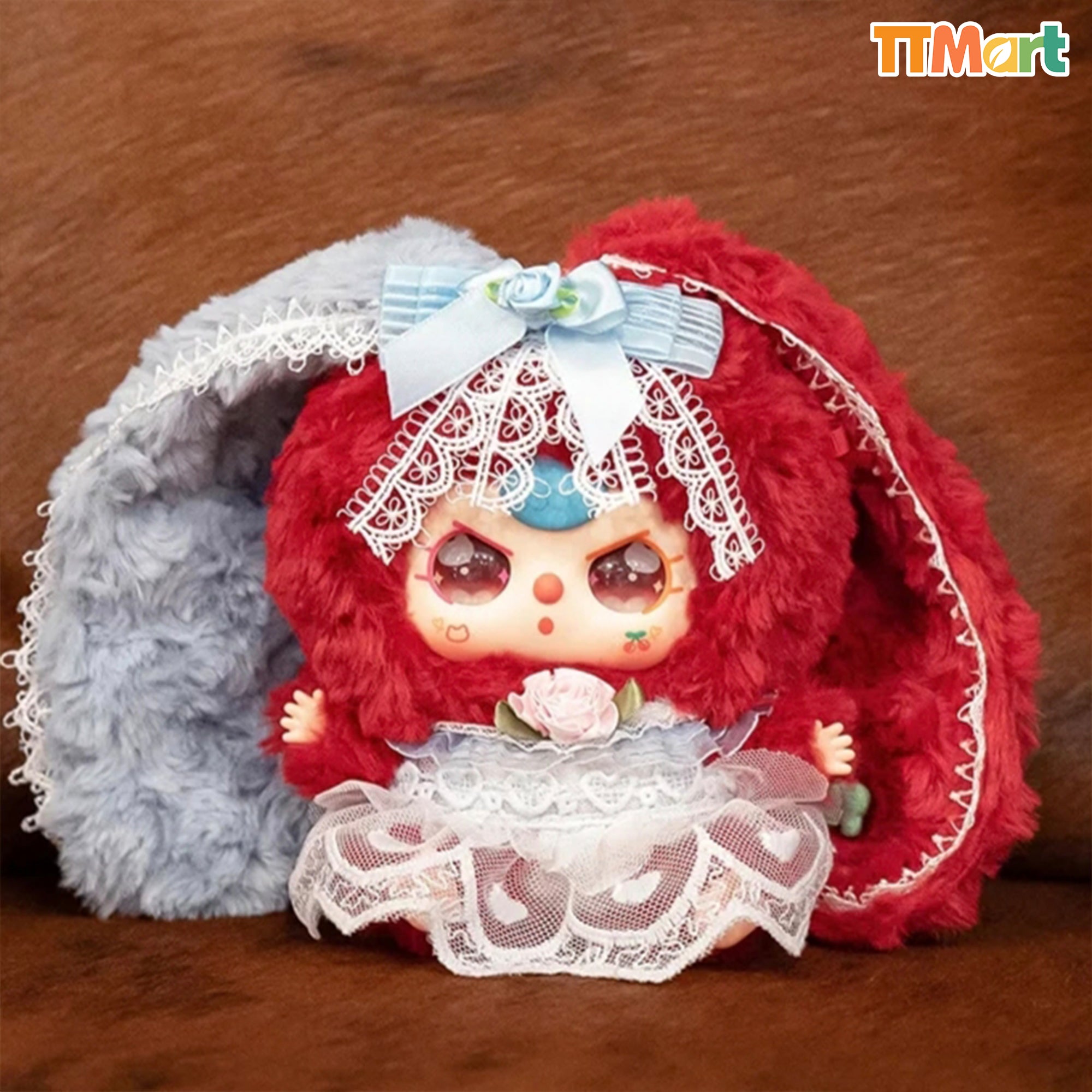 【赤オイルバブ シークレット】リリタウン うさぎ 4代目 babythree Baby Three Lily Rabbit Town V4 Series Plush Blind Box