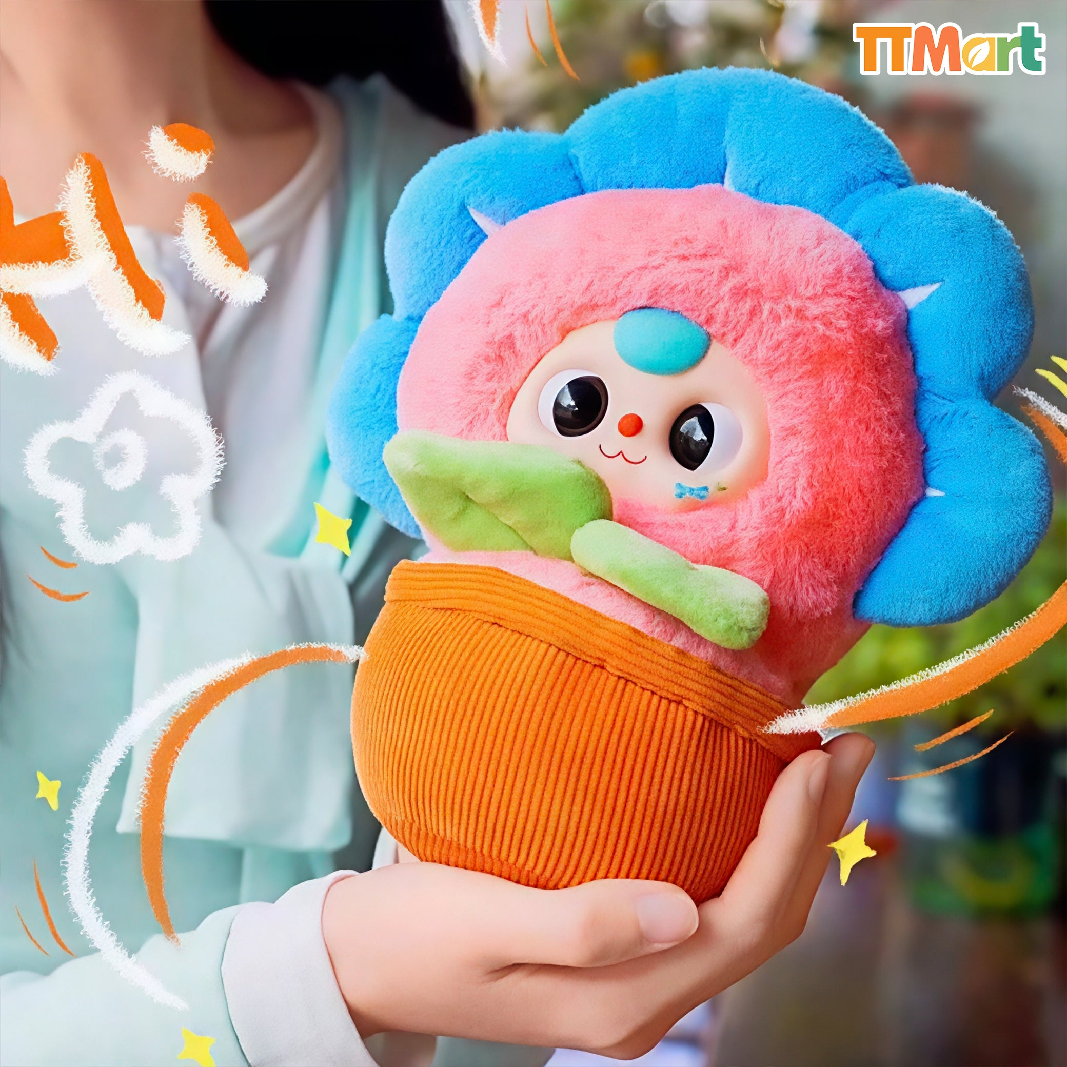 baby three ３歳　たんぽぽ　ハチ　春はどこ？お花シリーズ Baby Three Where's Spring Flower Series Plush Blind Box