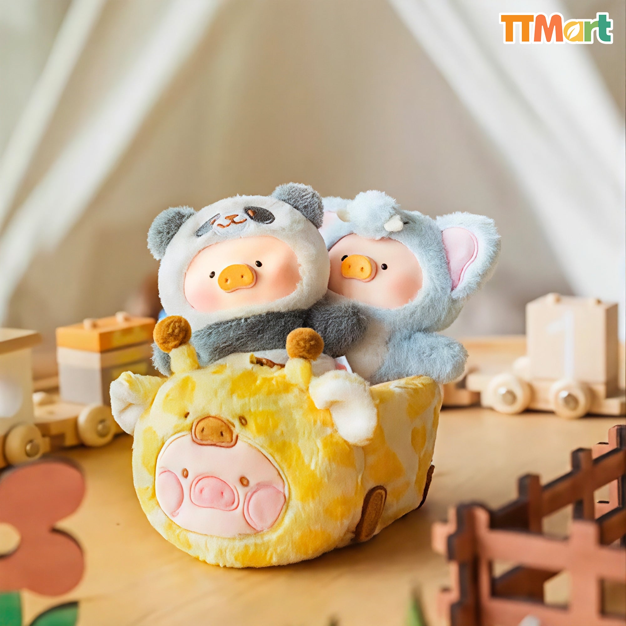 LULU THE PIGGY Animal Party Puppet Show Plush Series Blind Box